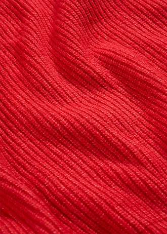 Sweter oversize z kołnierzykiem polo • truskawkowy • sklep bonprix