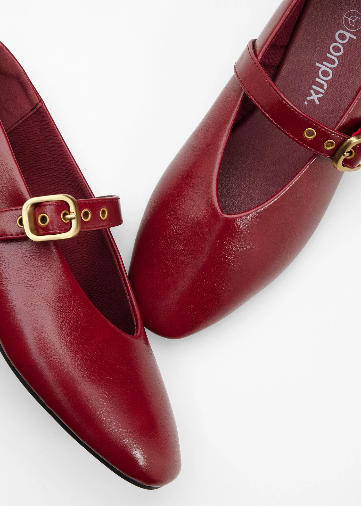 Baleríny s očky • rubínově červená • bonprix obchod