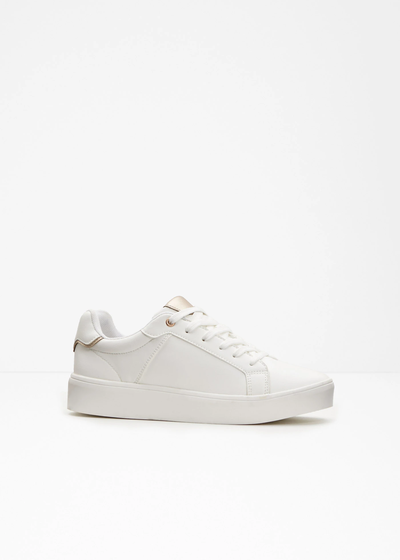 Sneakers met gewatteerde binnenzool • wit-roségoudkleurig • bonprix online shop