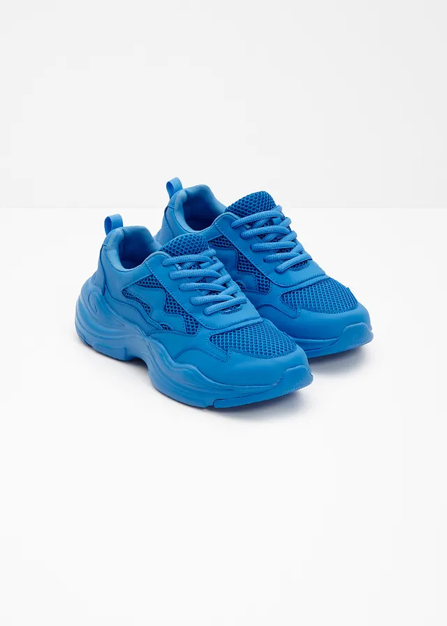 Chunky sneakers met mesh inzet • inktblauw • product-page.page-title-suffix