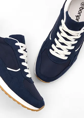 Sneakersy w stylu retro • ciemnoniebieski • sklep bonprix