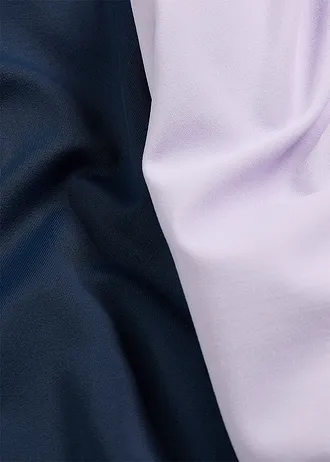 Lot de 2 maillots 1 pièce • bleu foncé-mauve clair • Boutique bonprix