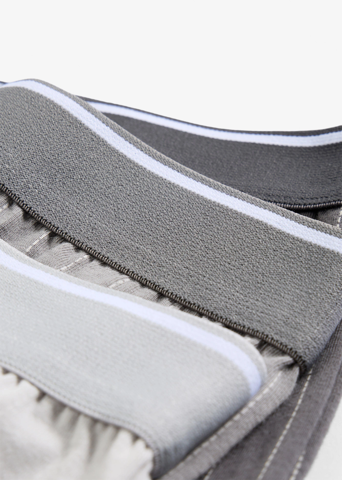 Lot de 3 boxers • argenté mat + gris + gris ardoise + écru rayé • Boutique bonprix