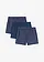 Wijde boxershorts met katoen (3 stuks), Kleur: blauw-wolwit-rood grafische print+blauw