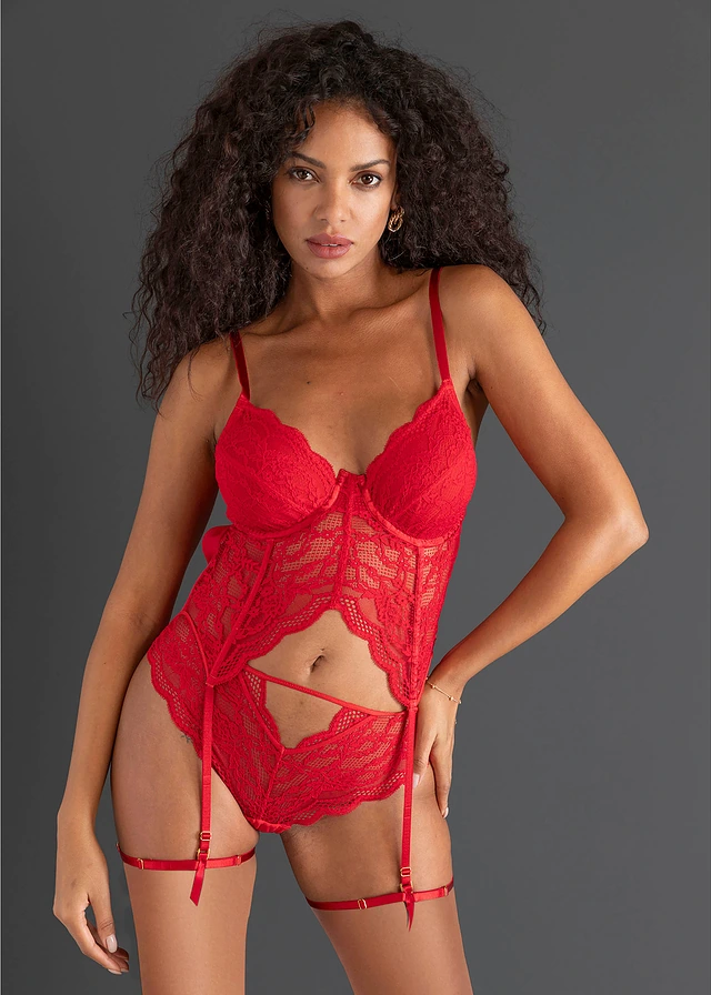 Culotte-string en dentelle • rouge salsa • product-page.page-title-suffix