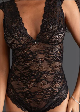 Stringbody ouvert • zwart • bonprix online shop