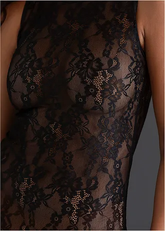 Kombinezon "ouvert" • czarny • sklep bonprix