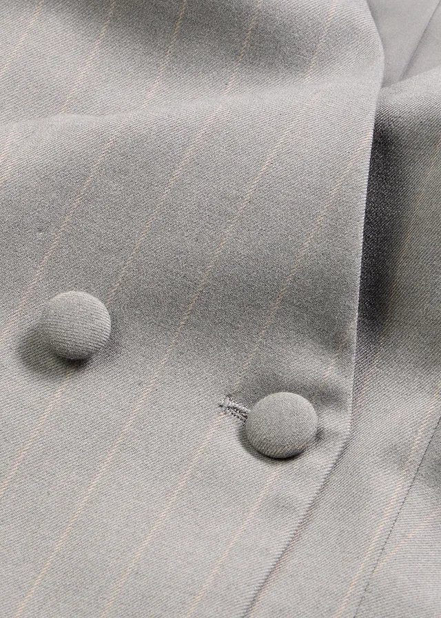 Gilet de costume à rayures tennis • gris-beige rayé • product-page.page-title-suffix