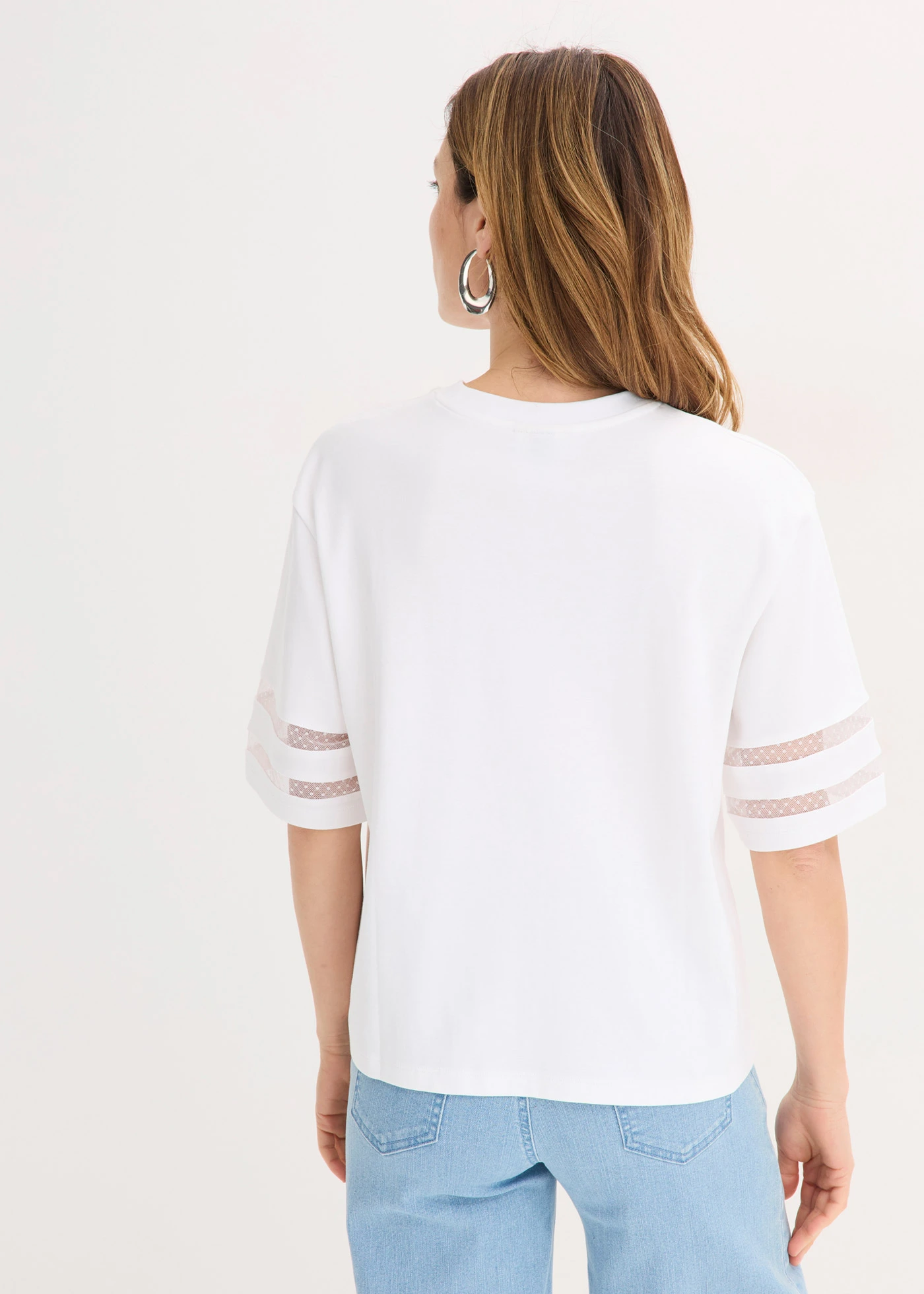 T-shirt z czystej bawełny organicznej • biały • sklep bonprix