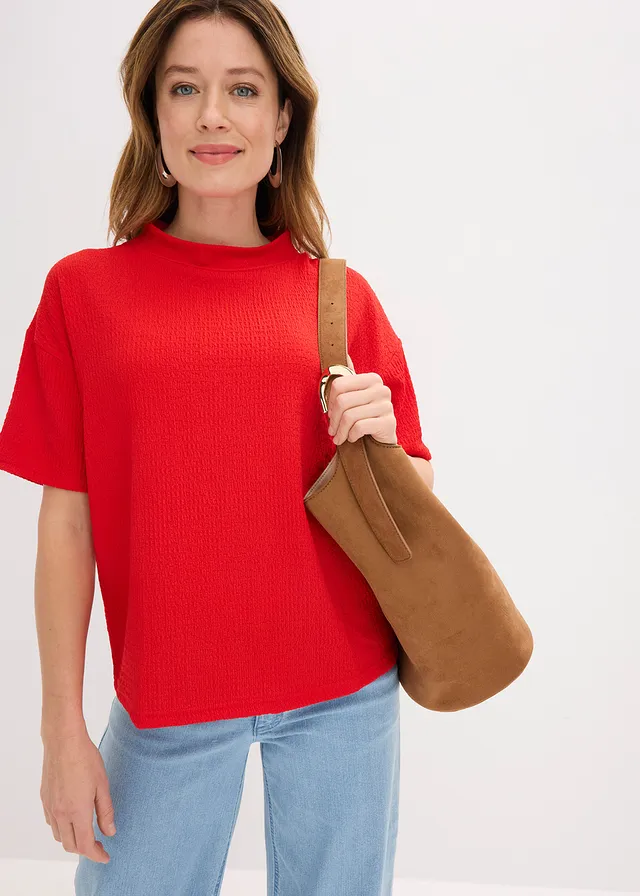 Shirt van crèpe • aardbeirood • product-page.page-title-suffix