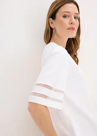 T-shirt 100% coton épais • blanc • Boutique bonprix