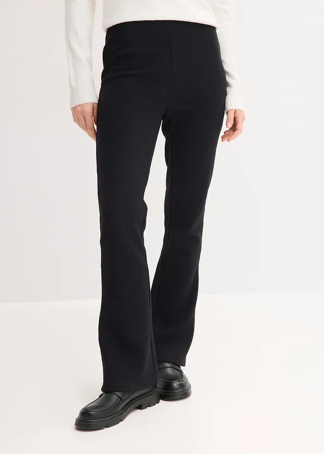 Pantalon en jersey effet froissé • noir • product-page.page-title-suffix