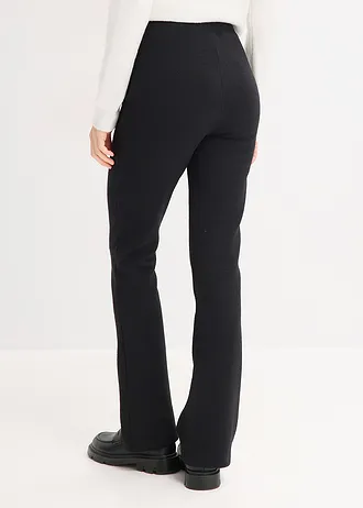 Broek van crinkle jersey • zwart • bonprix online shop