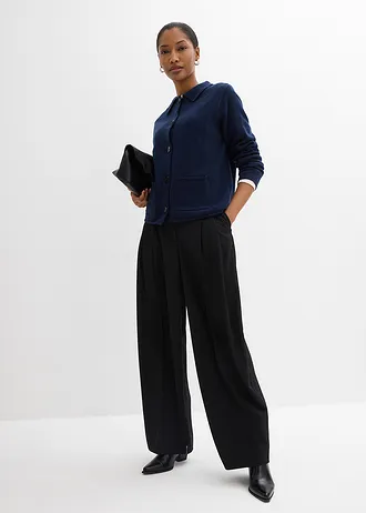 Gilet en maille, Couleur: bleu foncé