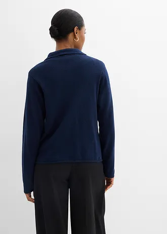 Vest in een viscosemix • donkerblauw • bonprix online shop