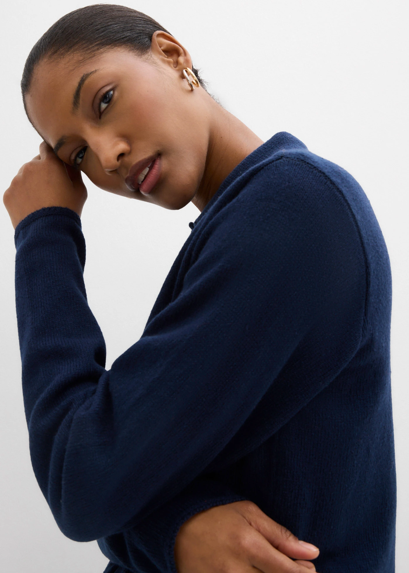 Vest in een viscosemix • donkerblauw • bonprix online shop