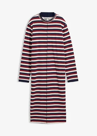 Sweatjurk • robijnrood-donkerblauw-parelwit • bonprix online shop