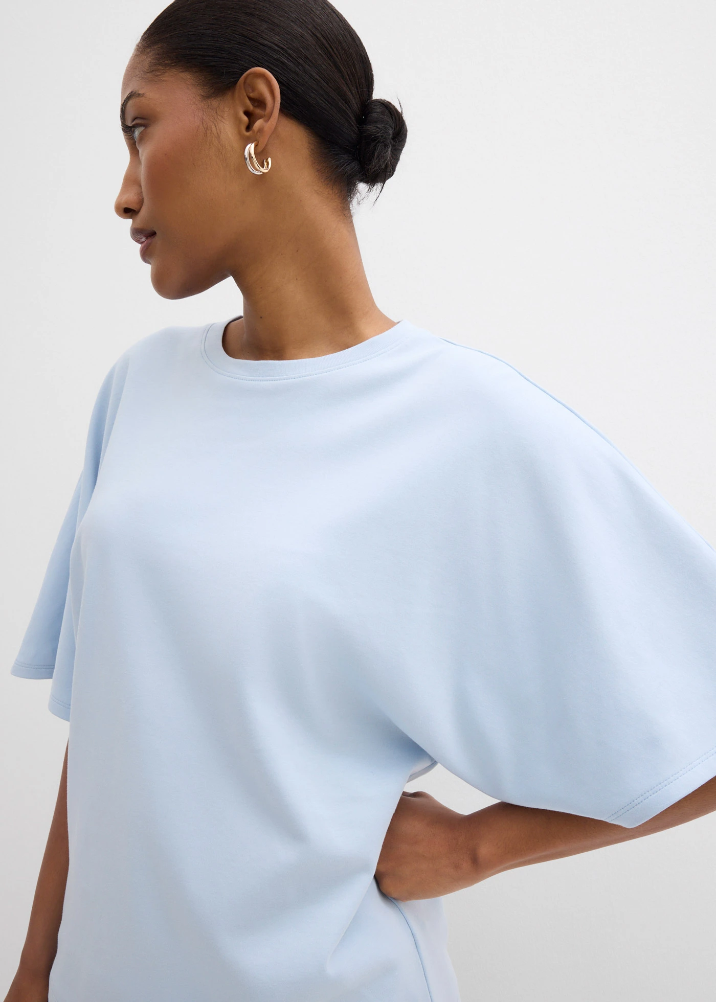 Shirt van zware jersey • poederblauw • bonprix online shop