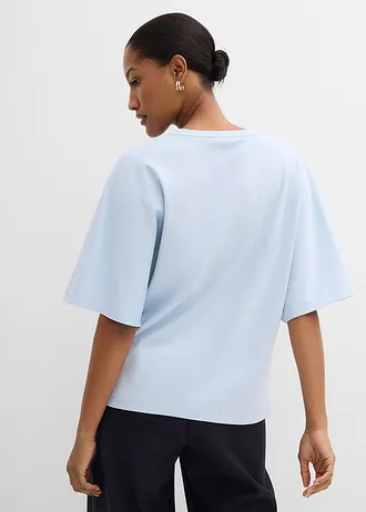 T-shirt en jersey lourd • bleu poudré • Boutique bonprix