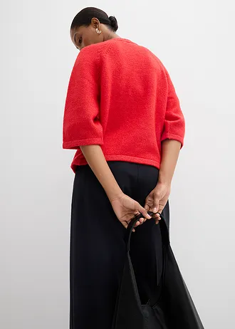 Pletené tričko oversize • jahodová • obchod bonprix