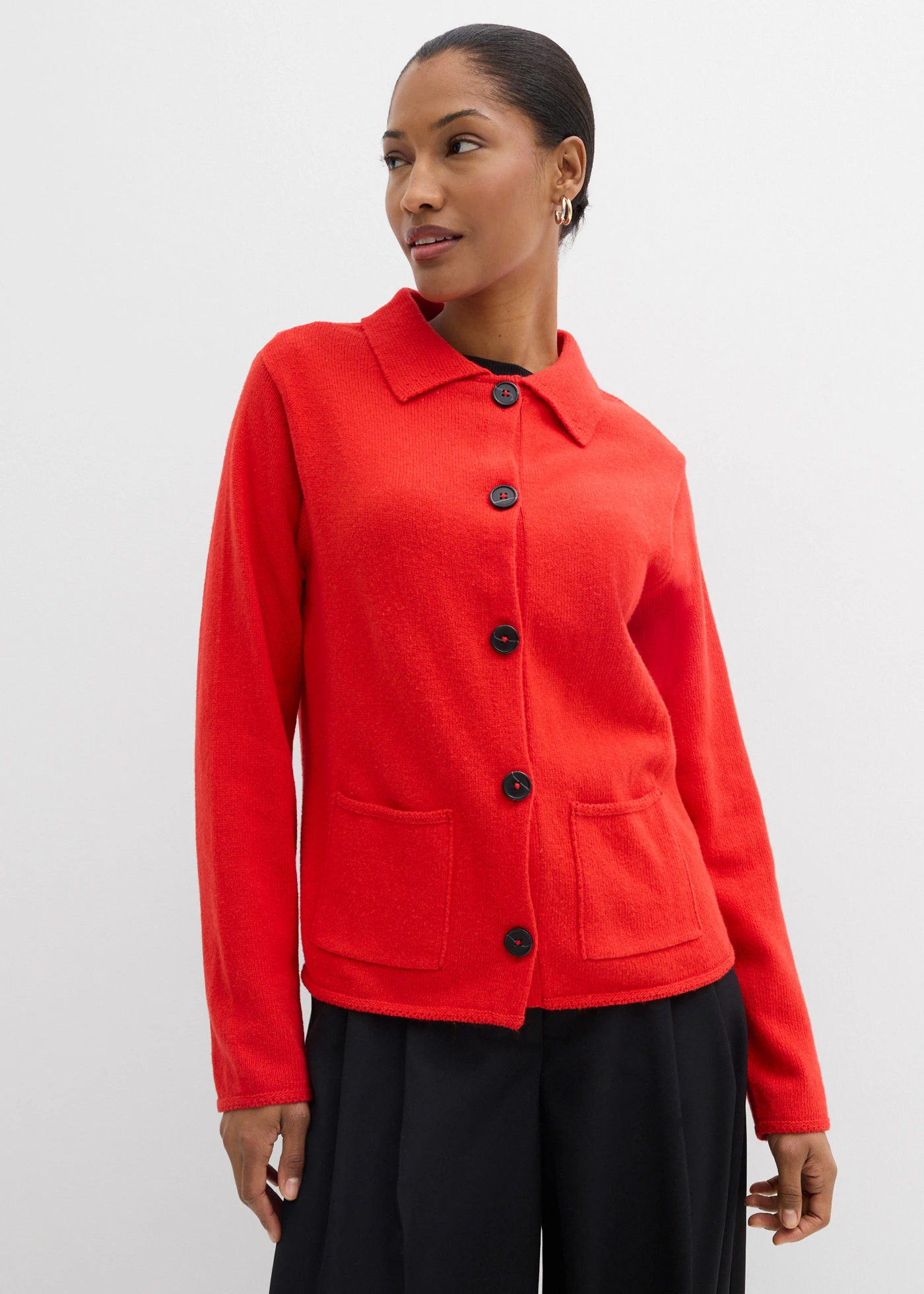 Vest in een viscosemix • aardbeirood • bonprix online shop