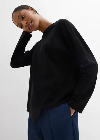 Longsleeve van puur biologisch katoen • zwart • bonprix online shop