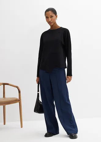 Bluză tricot cu mâneci lungi • negru • magazin bonprix