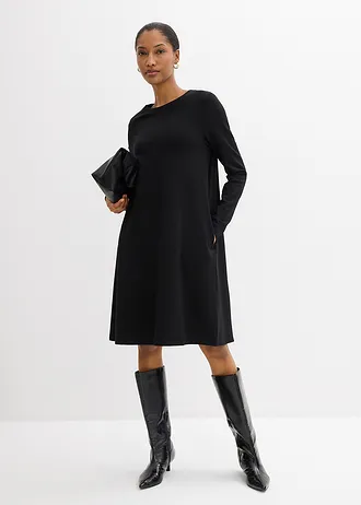 Shirtjurk in A-lijn van viscosemix • zwart • bonprix online shop