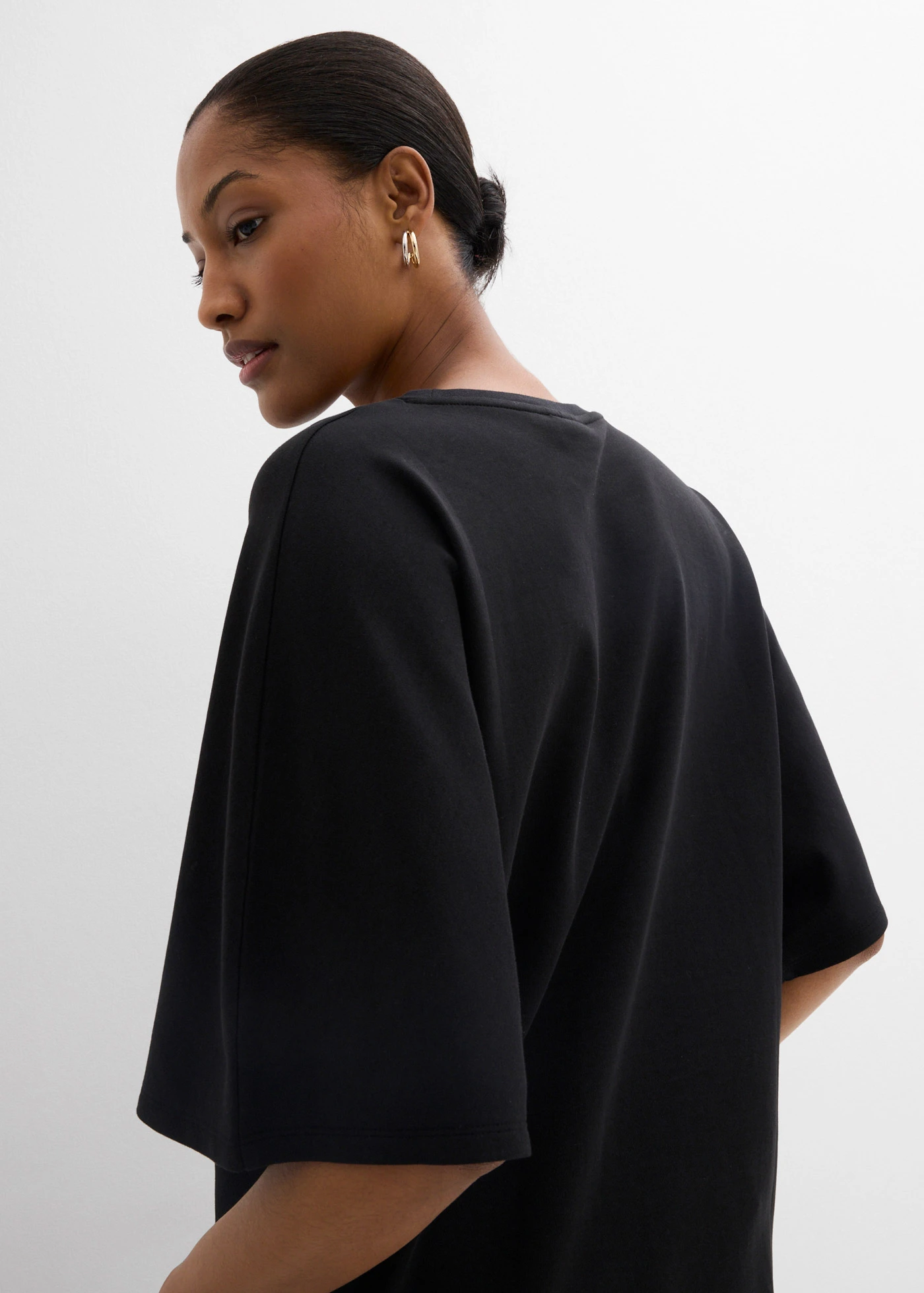 Shirt van zware jersey • zwart • bonprix online shop