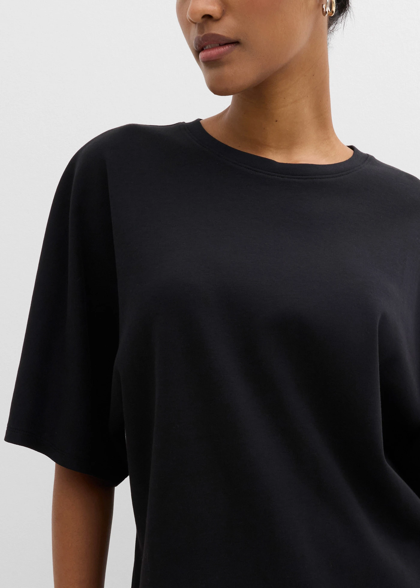 Shirt van zware jersey • zwart • bonprix online shop