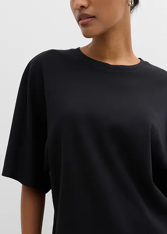 Shirt van zware jersey • zwart • bonprix online shop