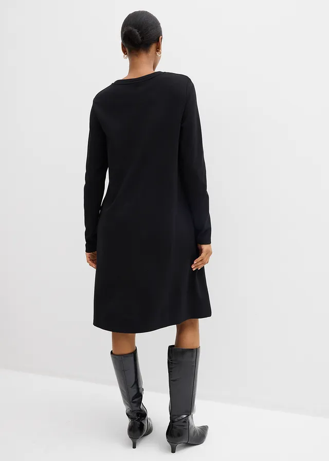 Shirtjurk in A-lijn van viscosemix • zwart • product-page.page-title-suffix