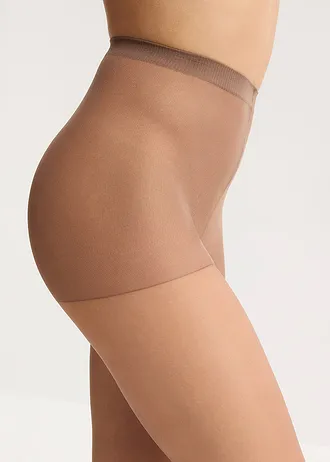 Lot de 2 collants voile 20den • marron clair • Boutique bonprix