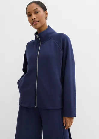 Jas van modalmix, Kleur: donkerblauw