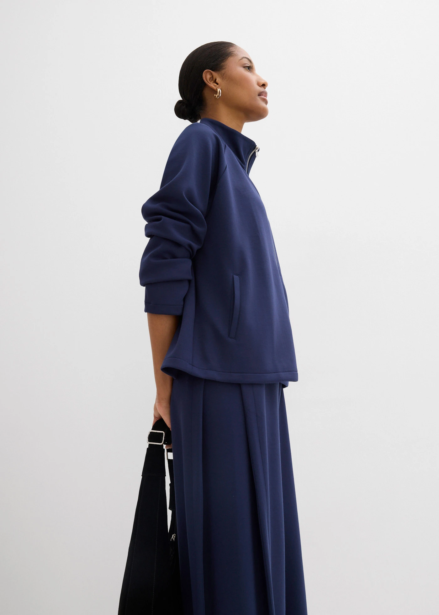 Bunda z mixu modálu • tmavomodrá • obchod bonprix