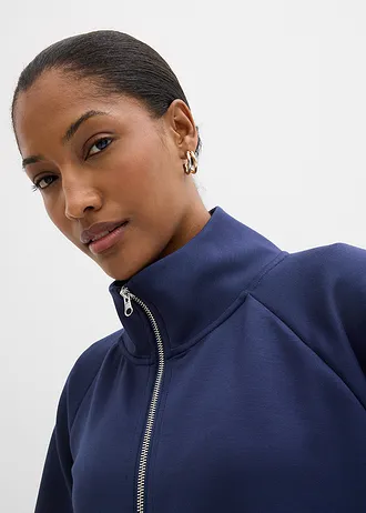 Kabát modál keverékből • sötétkék • bonprix áruház