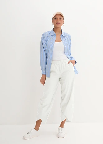 Pantalon 3/4 aérien en lin mélangé • écru • Boutique bonprix