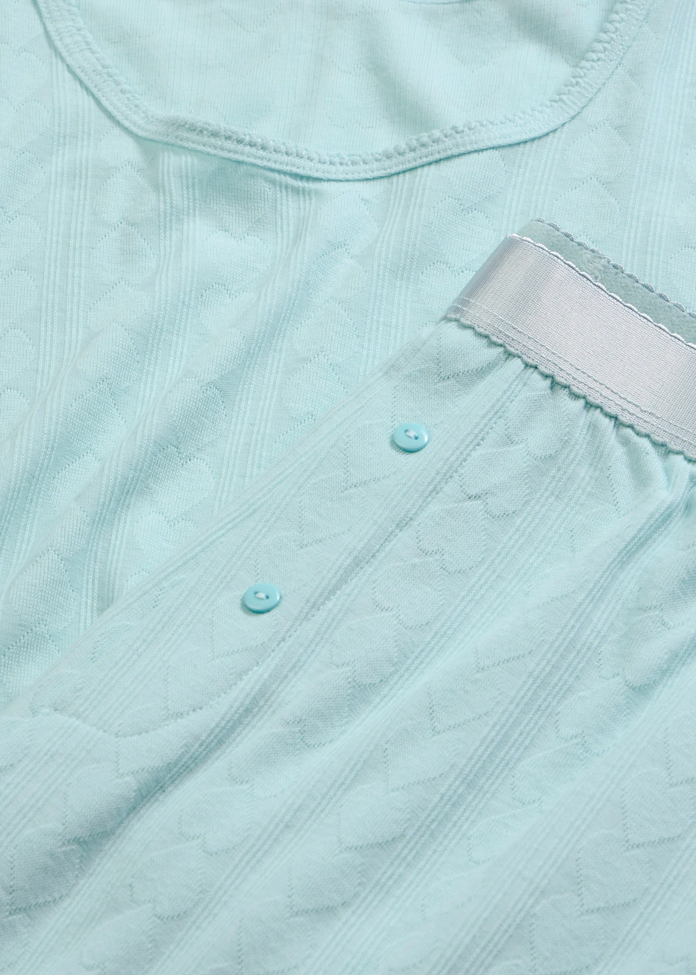 Pyjama léger à motif cœurs • menthe • Boutique bonprix