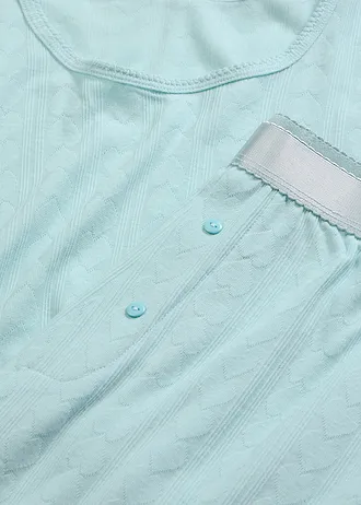 Lichte pyjama met hartjespatroon • aquapastel • bonprix online shop