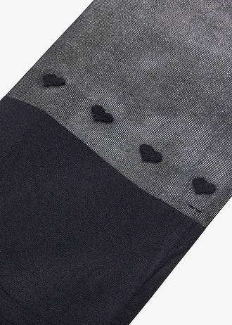 Collant effet jambière avec cœurs 70den • noir • Boutique bonprix