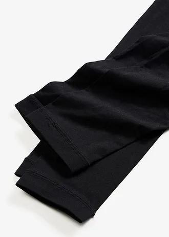 Harisnya legging 50 DEN, komfort derékpánttal (2 db-os csomag) • fekete • bonprix áruház