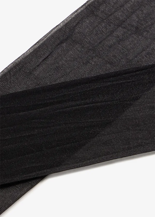 Dresuri fine cu chilot 20 den (2 perechi) • negru/negru • magazin bonprix