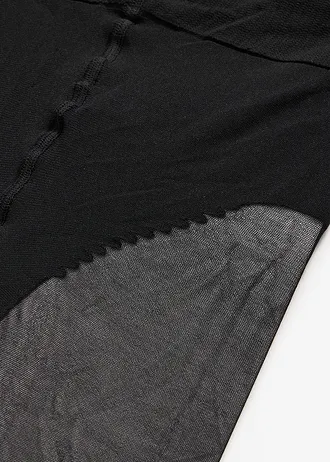 Jemné pančuchové nohavice, čipkovaný vzhľad, 30 DEN • čierna • obchod bonprix