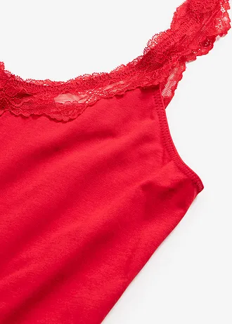 Nachthemd met kant • salsarood • bonprix online shop