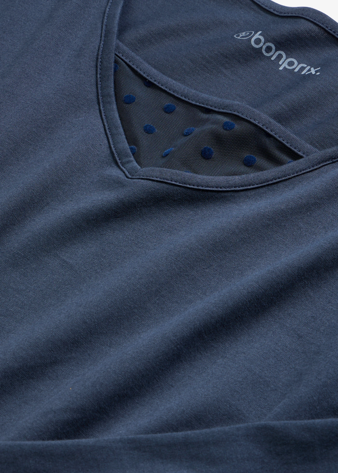 Cămașă de noapte din bumbac moale • albastru intens • magazin bonprix