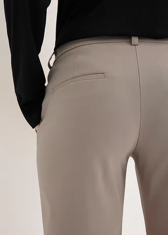 Eleganckie spodnie ze stretchem z bengaliny • brunatny • sklep bonprix