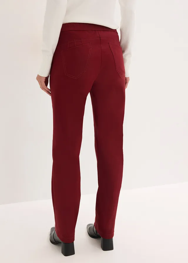 Pantalon en bengaline extensible • rouge rubis • product-page.page-title-suffix