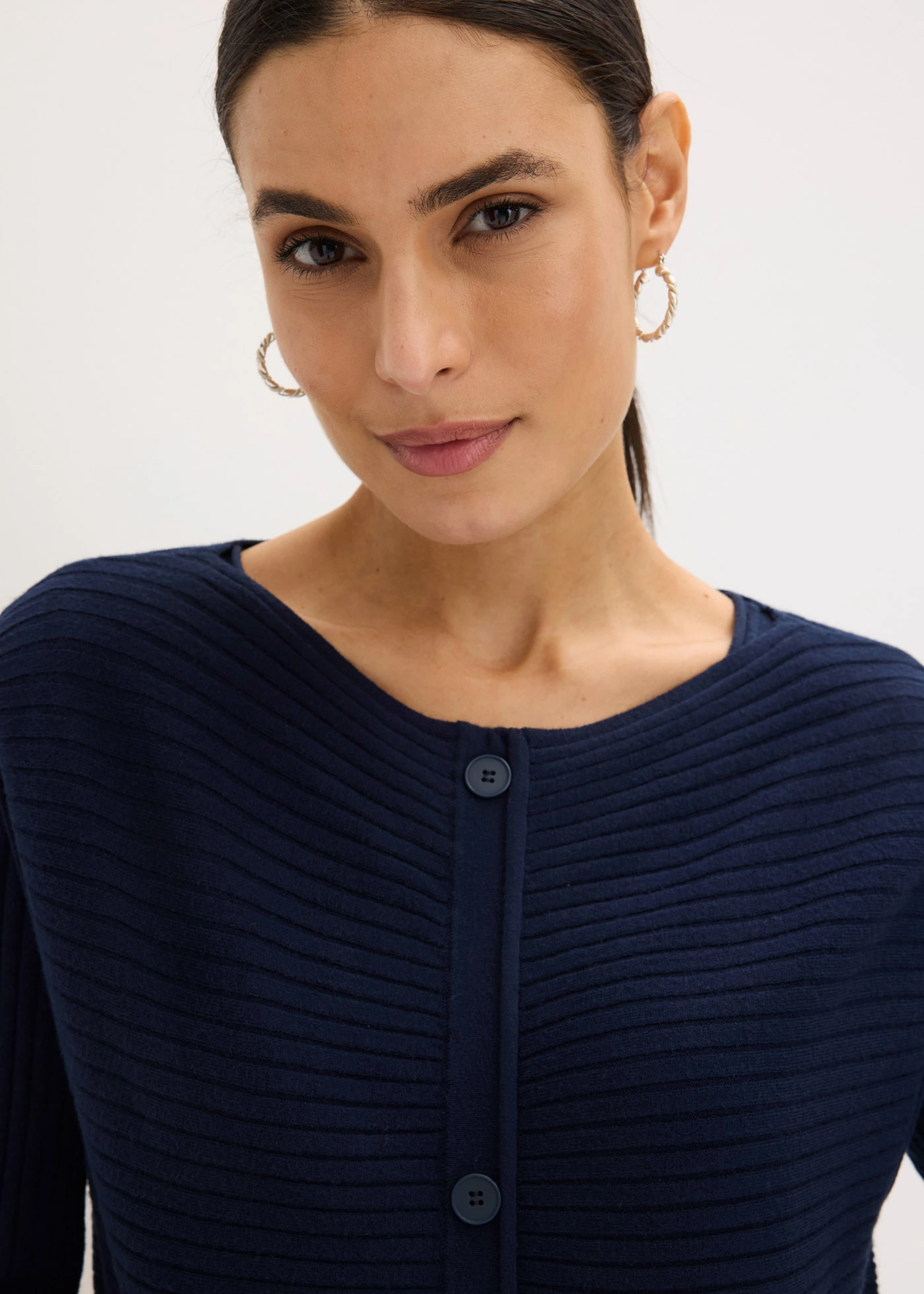 Gebreid jurk en spencer (2-dlg. set) • donkerblauw • bonprix online shop