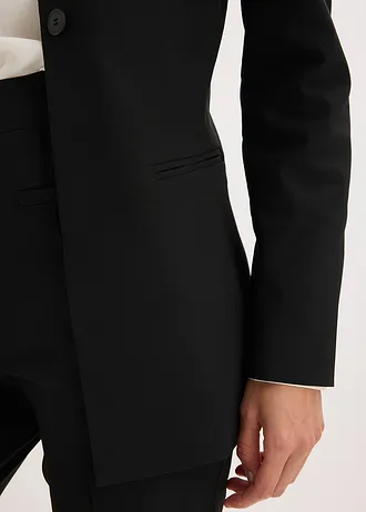 Blazer stretch din bengalină • negru • magazin bonprix