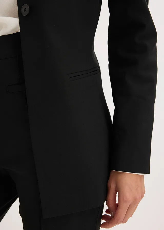 Stretch blazer van bengaline • zwart • product-page.page-title-suffix